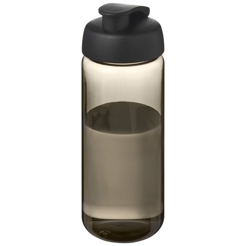 Bouteille sport promotionnelle 600 ml H2O Active® Octave Tritan™ Charbon et Noir